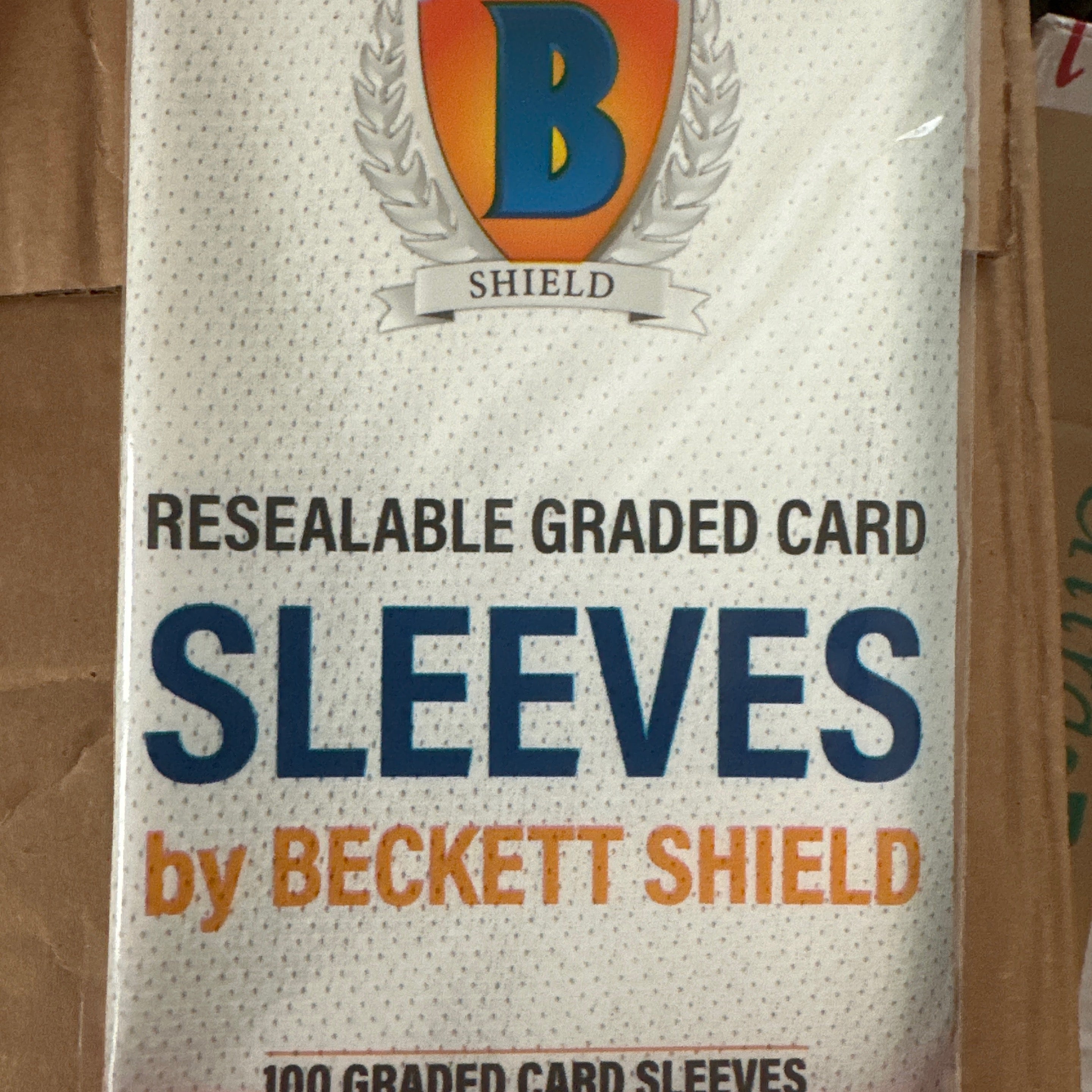 beckett shield resealable graded card sleeves (100 count) 1 unit (100 sleeves) Acid Free Beckett Shield Resealable Graded Card